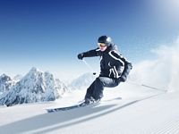 pic for Skiing In Snowy Mountains 